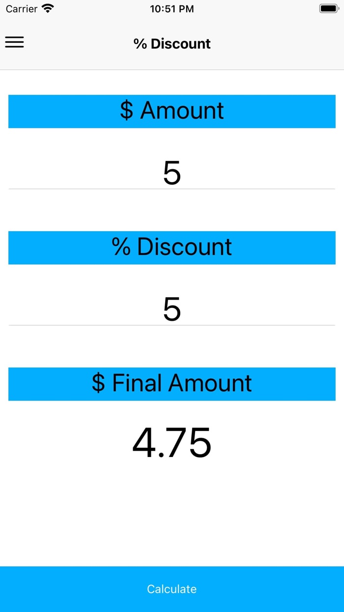 A discount calculator