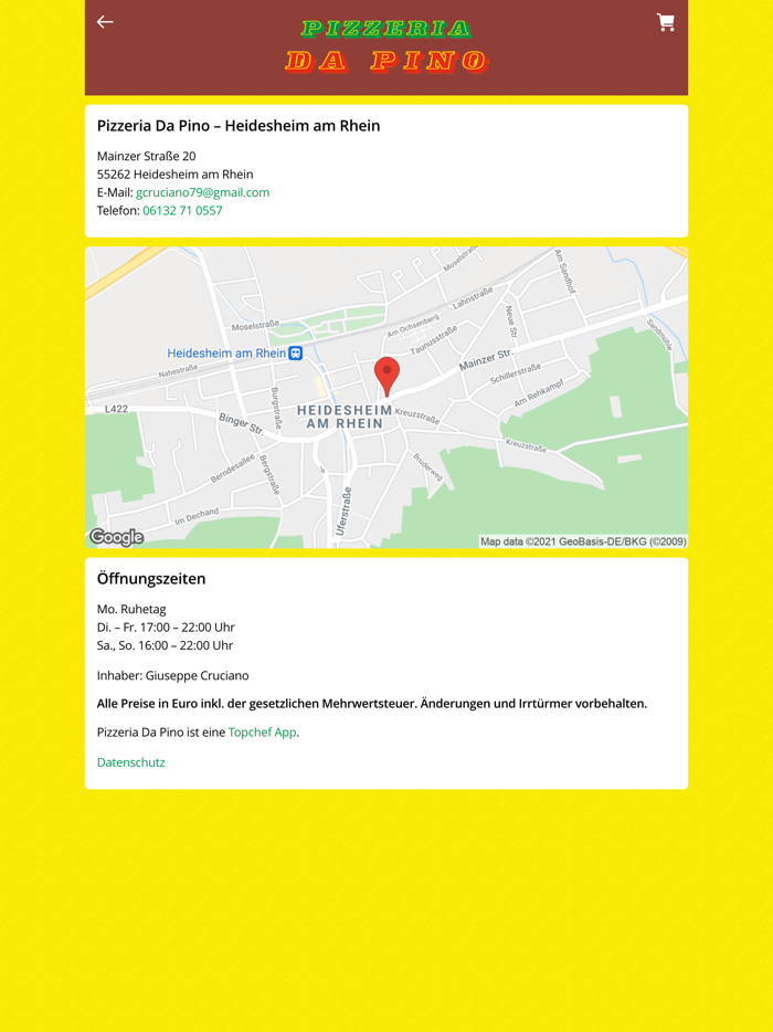 Pizzeria Da Pino Heidesheim