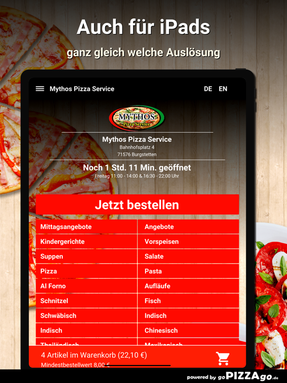 Mythos Pizza Burgstetten screenshot 7