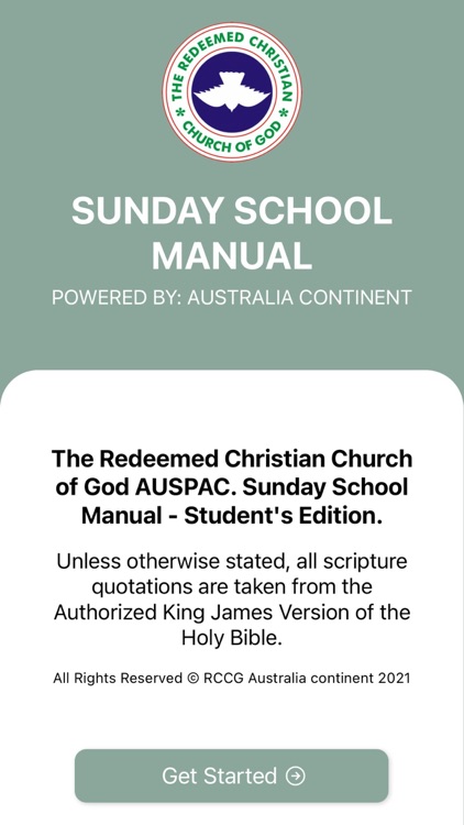 RCCG - Sunday School Manual