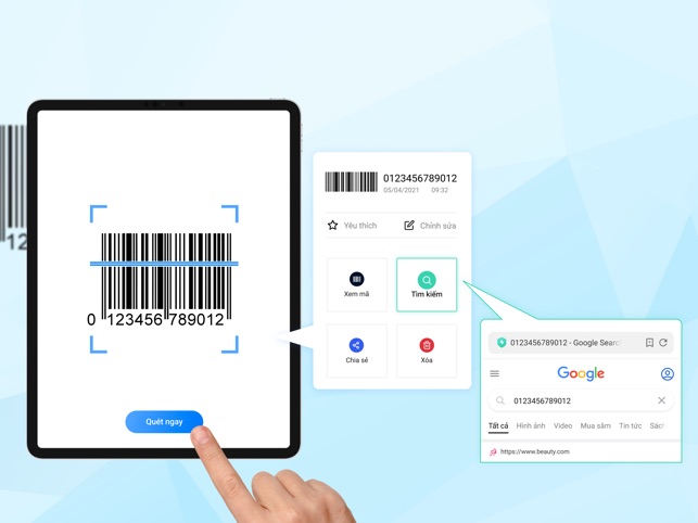 Quét mã vạch & đọc mã qr