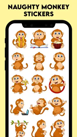 Game screenshot Naughty Monkey Stickers! mod apk