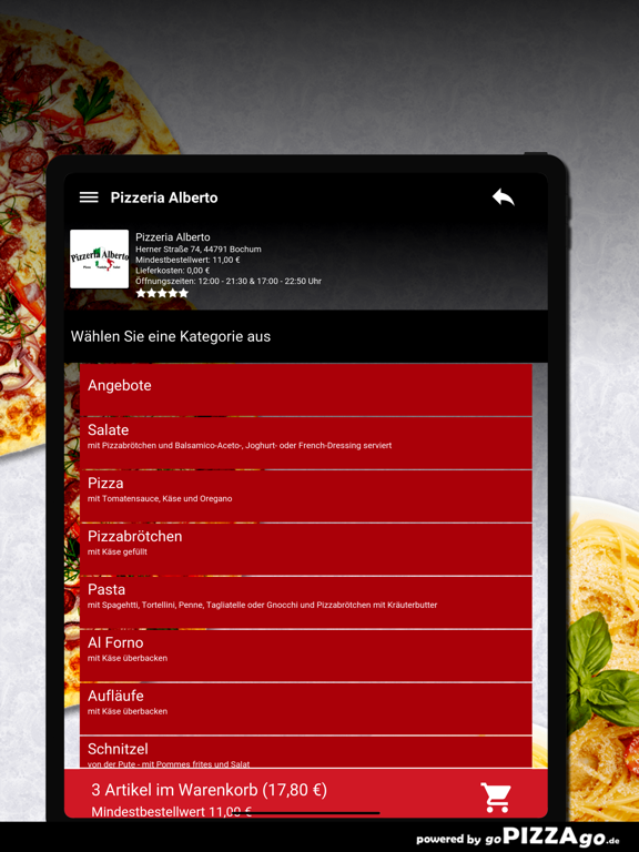 Pizzeria Alberto Bochum screenshot 7