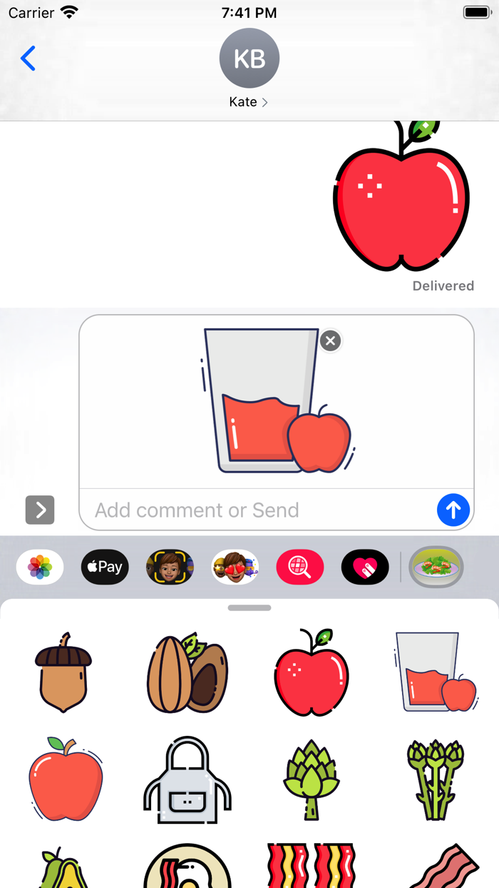 Mealtime Stickers pack