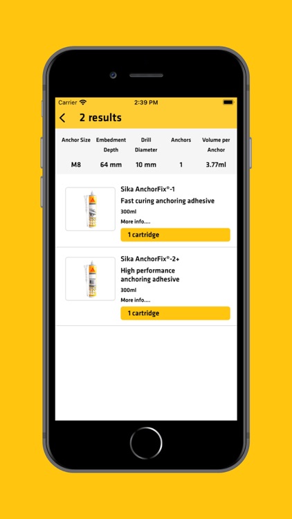 Sika AnchorFix® Volume Calc