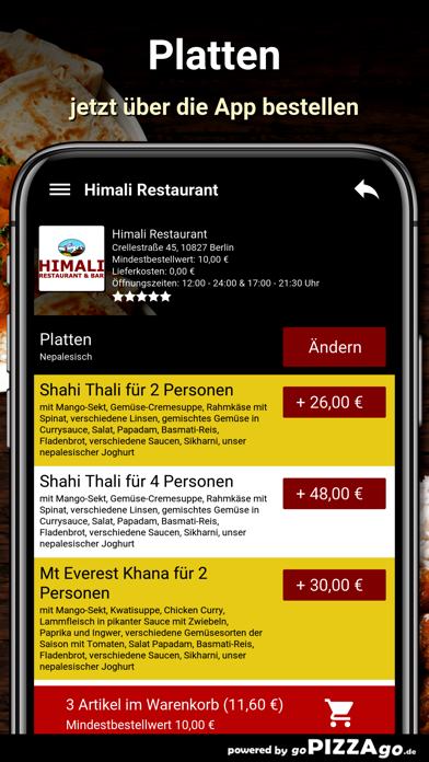 Himali Restaurant Berlin screenshot 5