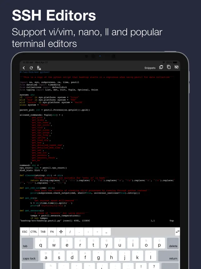 Captura de Pantalla 4 TermuXL: SSH, SFTP, Shell iphone