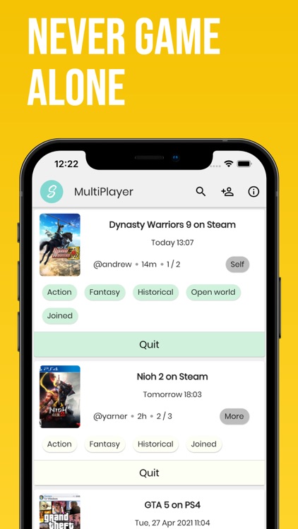 MultiPlayer - Never Game Alone
