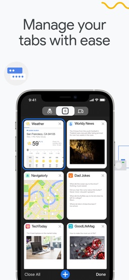Google Chrome app screenshot