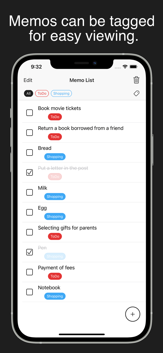 TagNote - Simple task manager