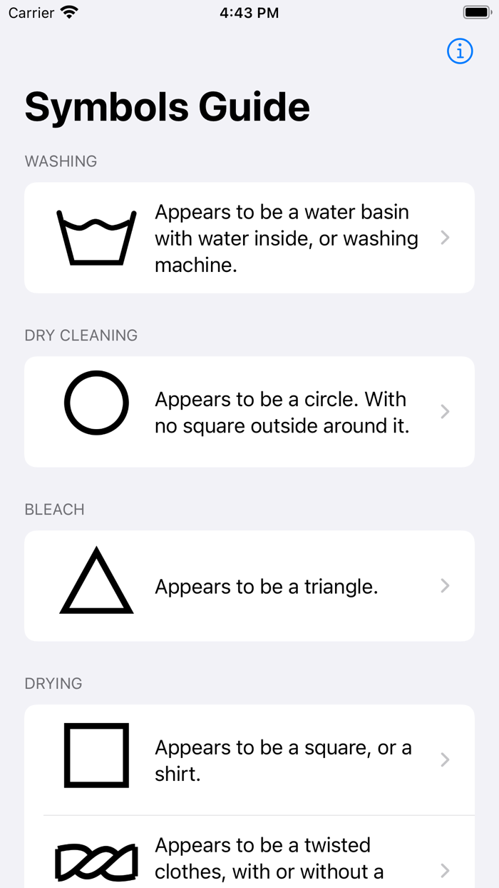 Laundry Symbols Guide