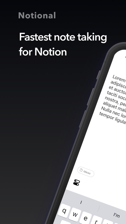 Notional - Fastest note taking