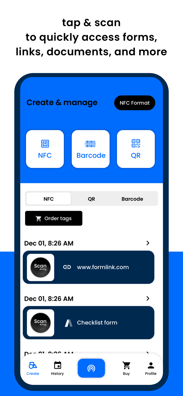 Scan NFC Tag Manager