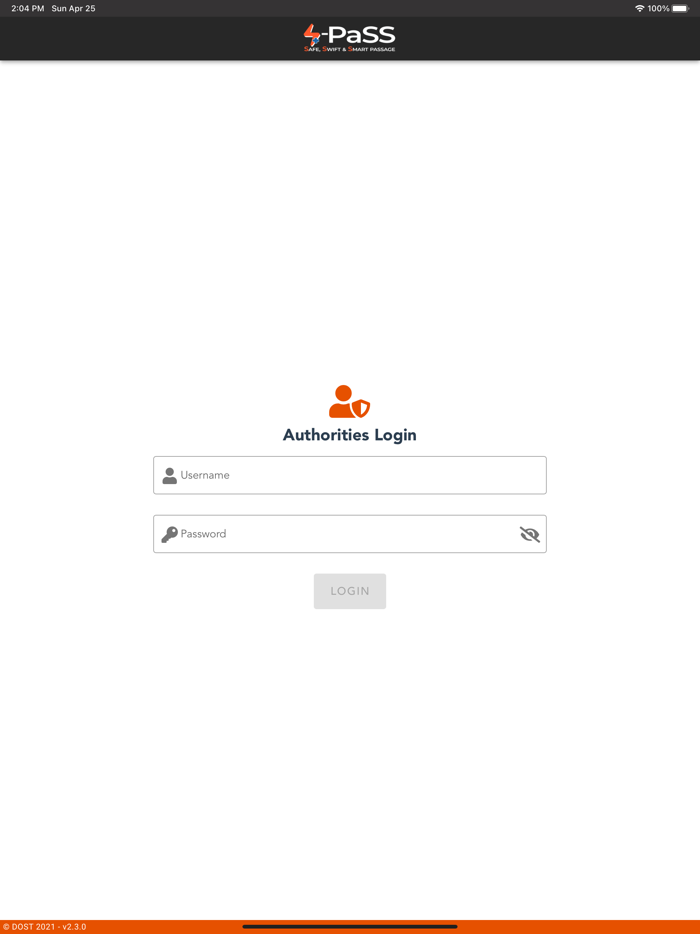 S-PaSS Scanner for Authorities