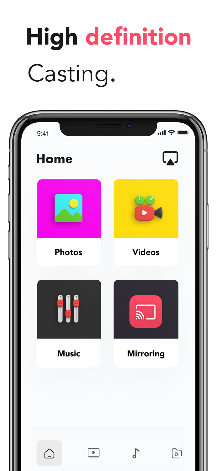 TV Cast - Smart things Mirror