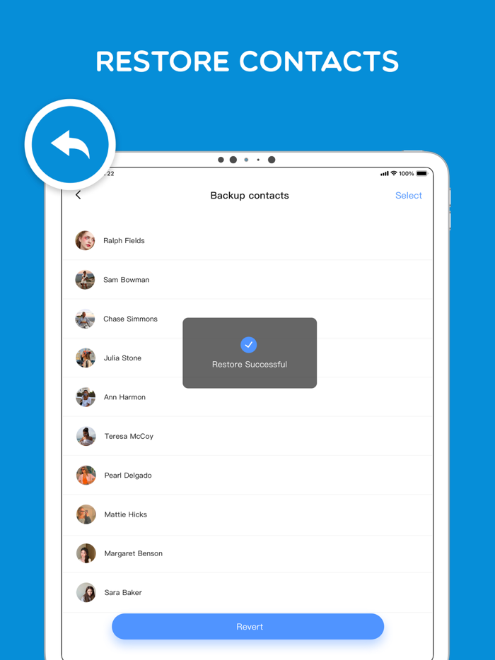 Contacts Backup  Delete