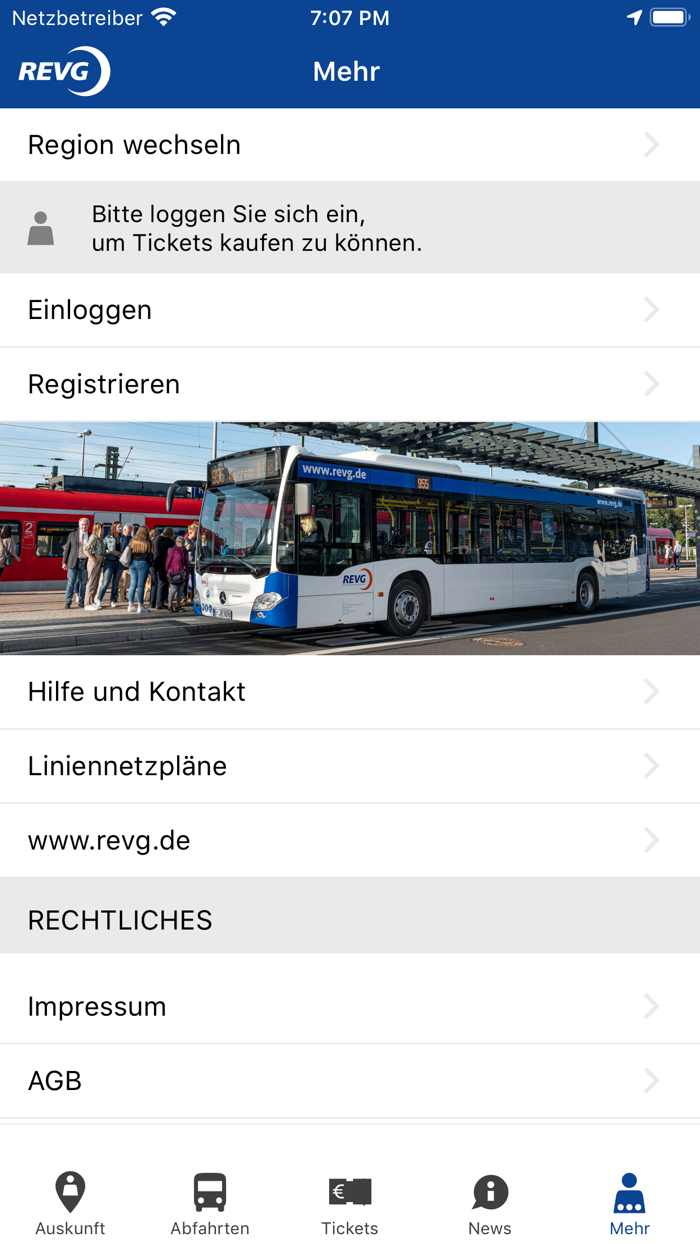 REVG Fahrplan  HandyTicket