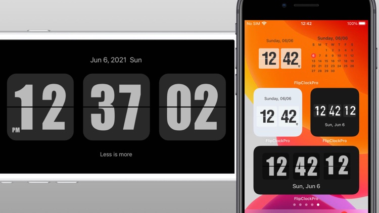 Flip Clock - digital widgets