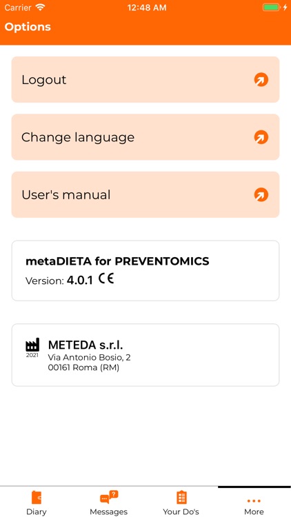 MetaDIETA Preventomics screenshot-7