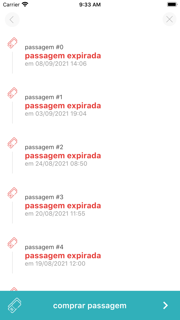 Bilhete Digital - ONBOARD