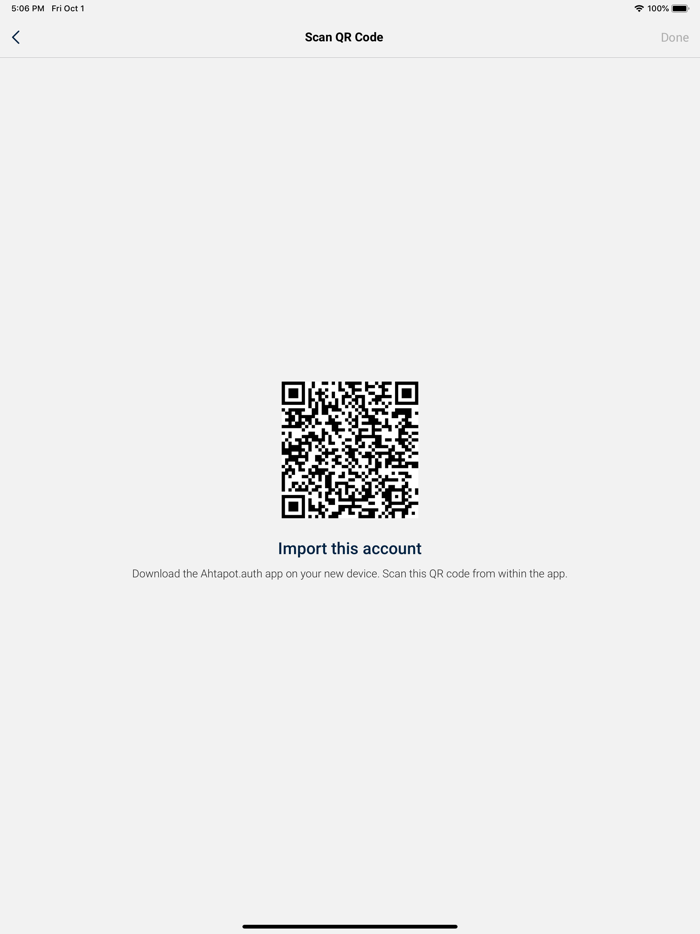 Ahtapot Authenticator