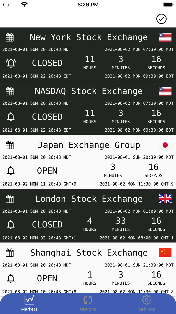 Stock Exchange Hours