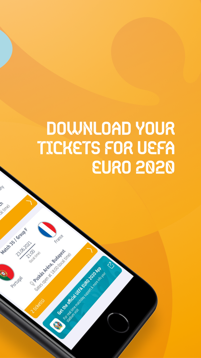 UEFA EURO 2020 Mobile Tickets
