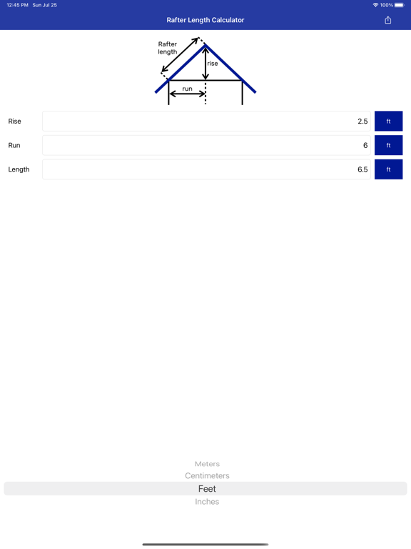 Rafter Length Calculator screenshot 4