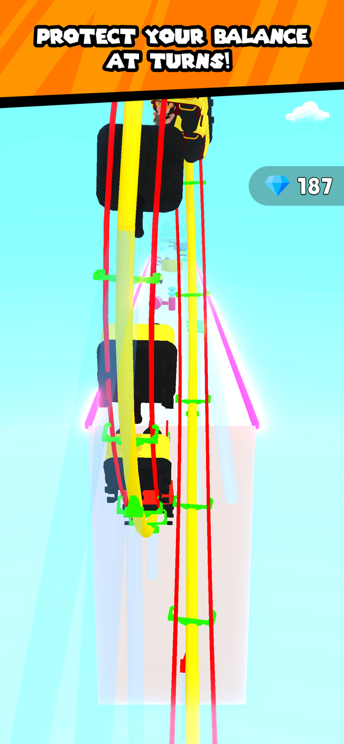 Roller Coaster Stack 3D