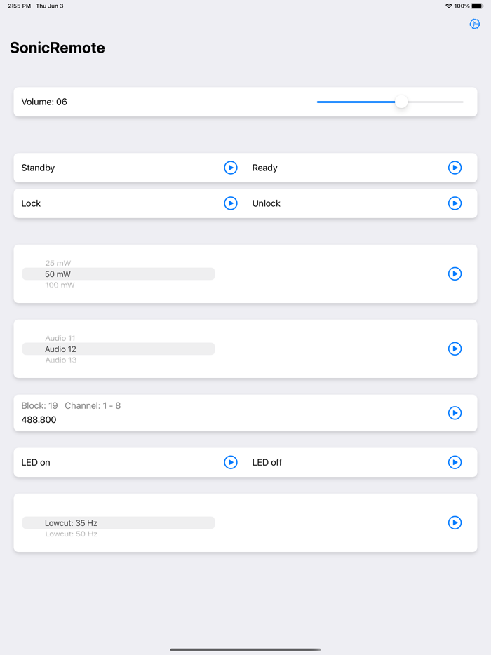 Sonic Remote - Control your TX