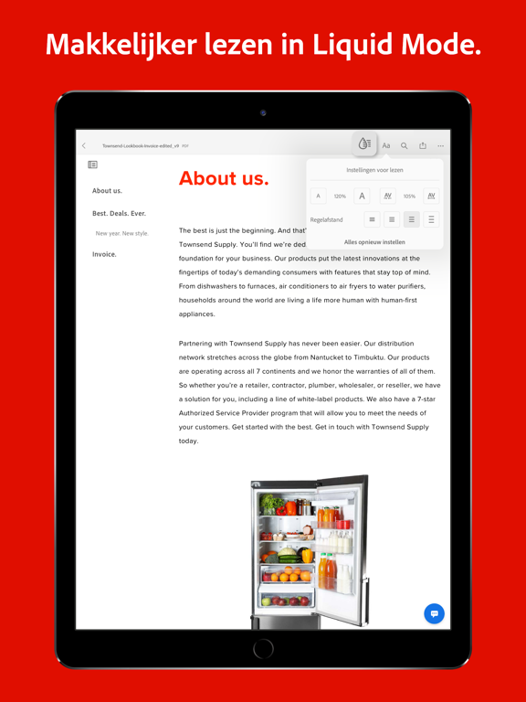 Adobe Acrobat Reader voor PDF iPad app afbeelding 4