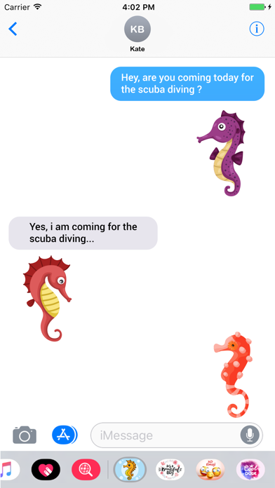 How to cancel & delete Bubble Seahorse Stickers from iphone & ipad 4