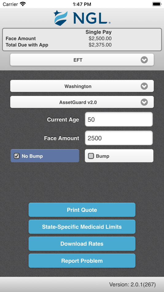 NGL Insurance Rate Calculator (iOS Apps) — AppAgg NGL Insurance Rate Calculator (iOS Apps) — AppAgg