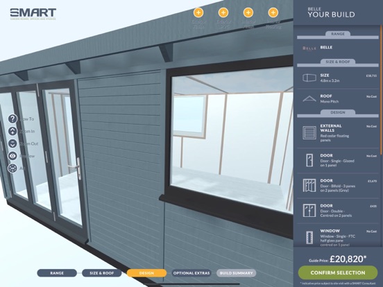 SMART Garden Room Configurator screenshot 2