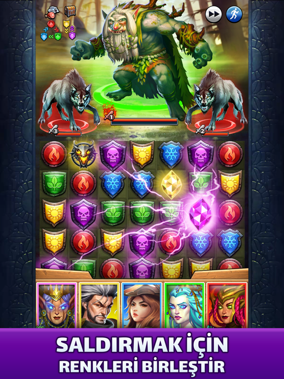 Empires & Puzzles: Match-3 RPG ipad ekran görüntüleri