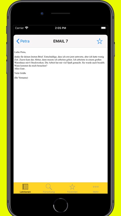 Email schreiben Deutsch B1