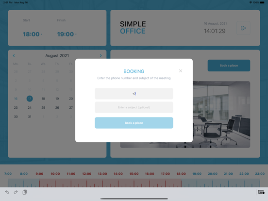 Simple Office Room Schedule screenshot 2