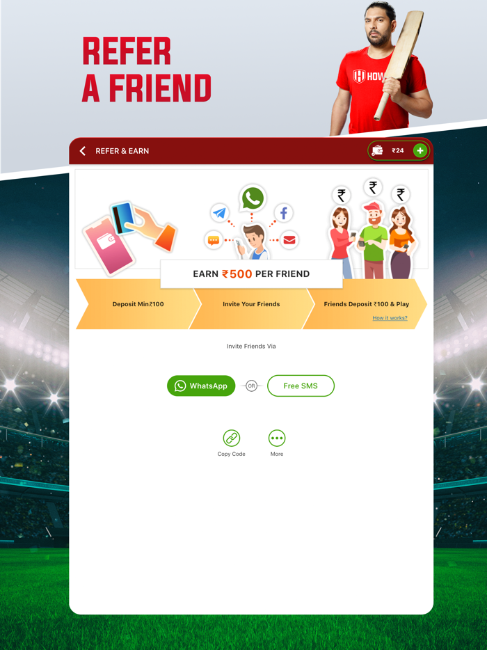 Howzat Fantasy Cricket App