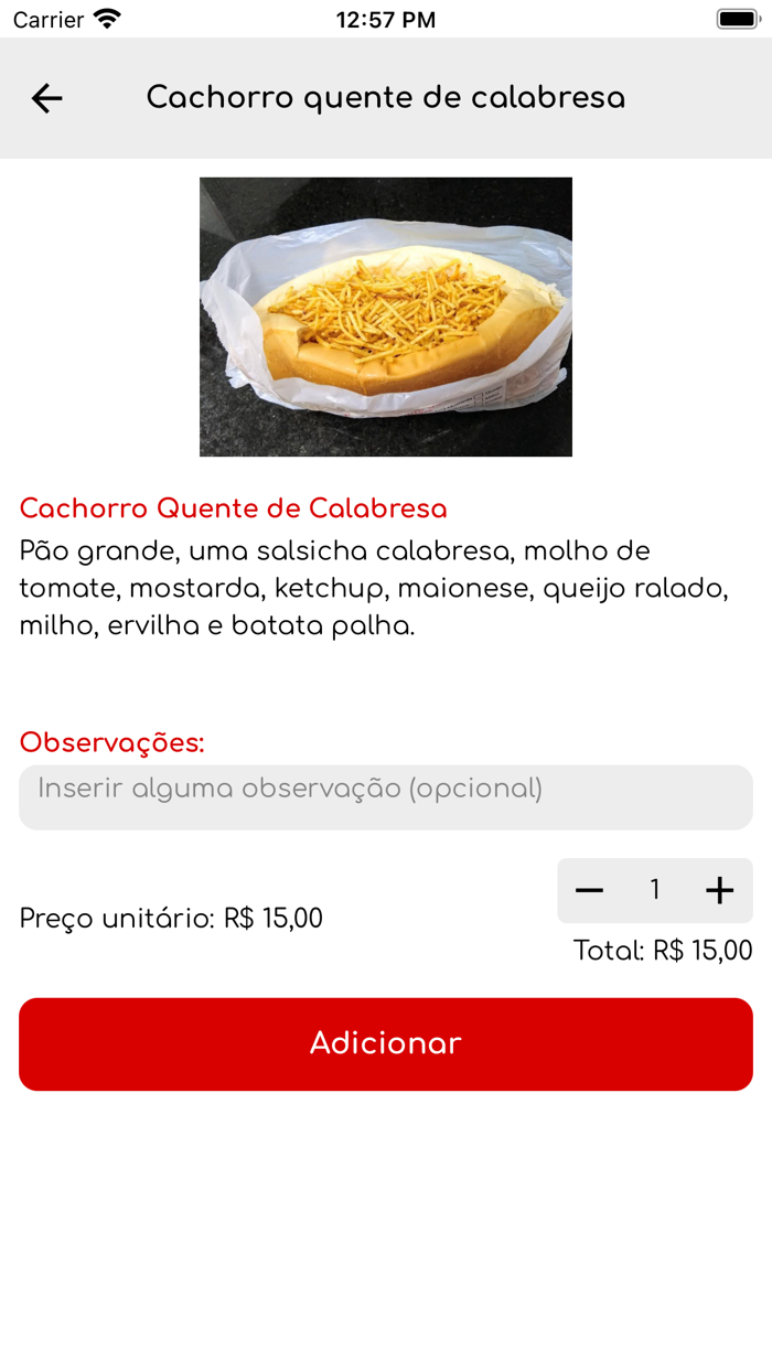 Cachorro quente do Carlão