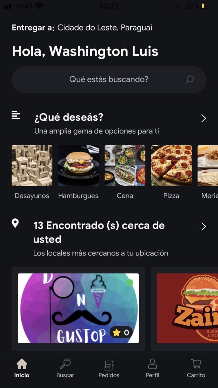 Kuku Delivery - Hacer pedidos