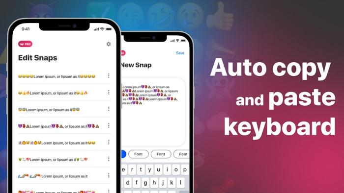 Auto Copy and Paste keyboard