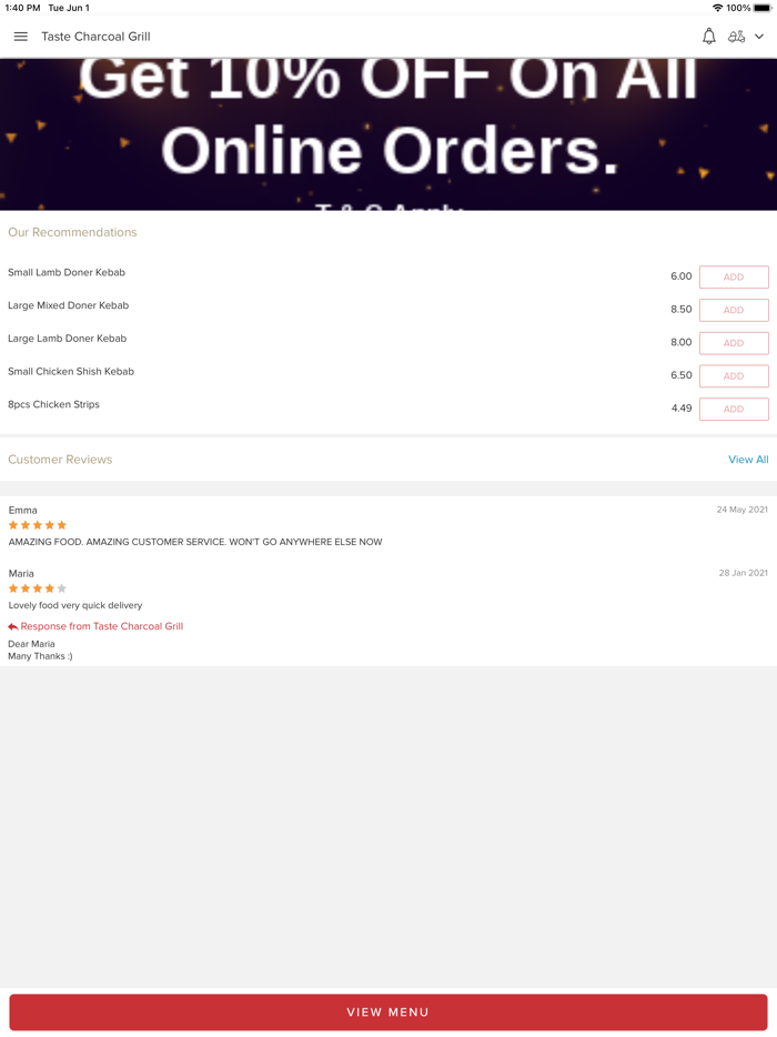 Taste Charcoal Grill