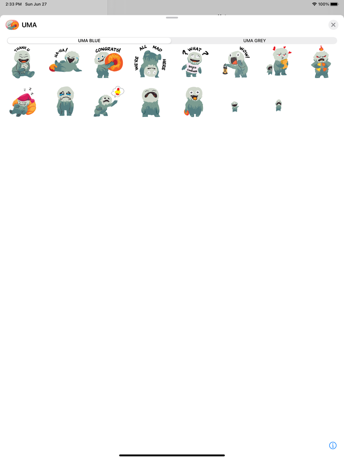 UMA Animated Stickers