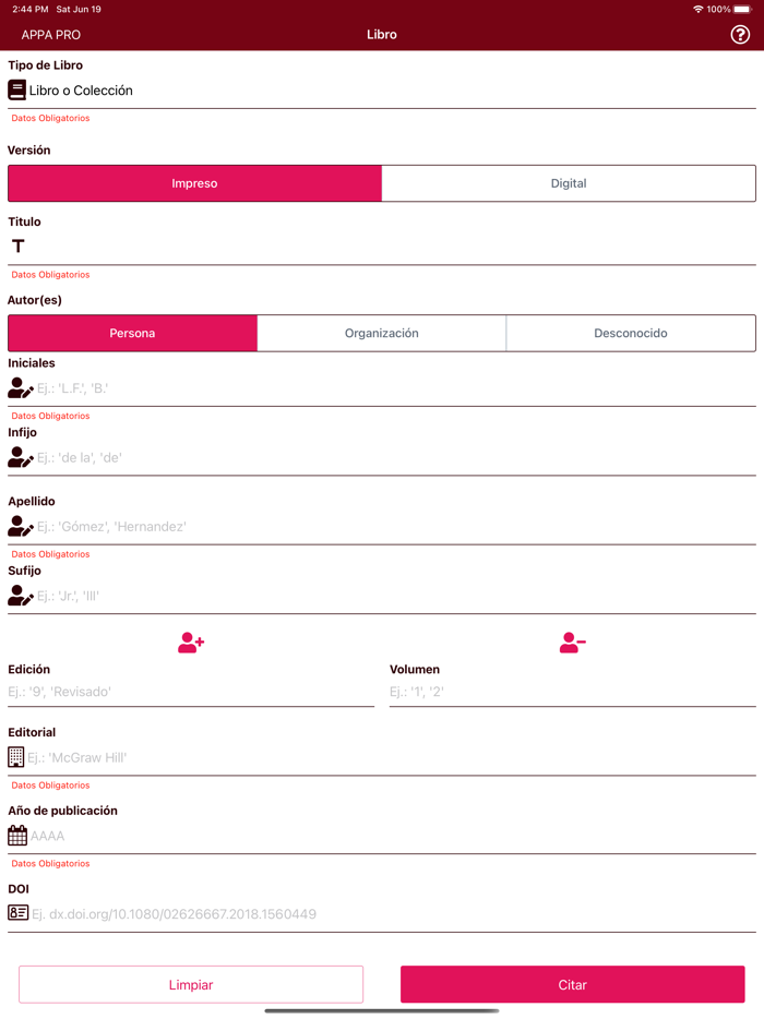 APPA PRO Citas formato APA