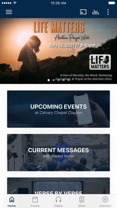 How to cancel & delete Calvary Chapel of Clayton - NC from iphone & ipad 1