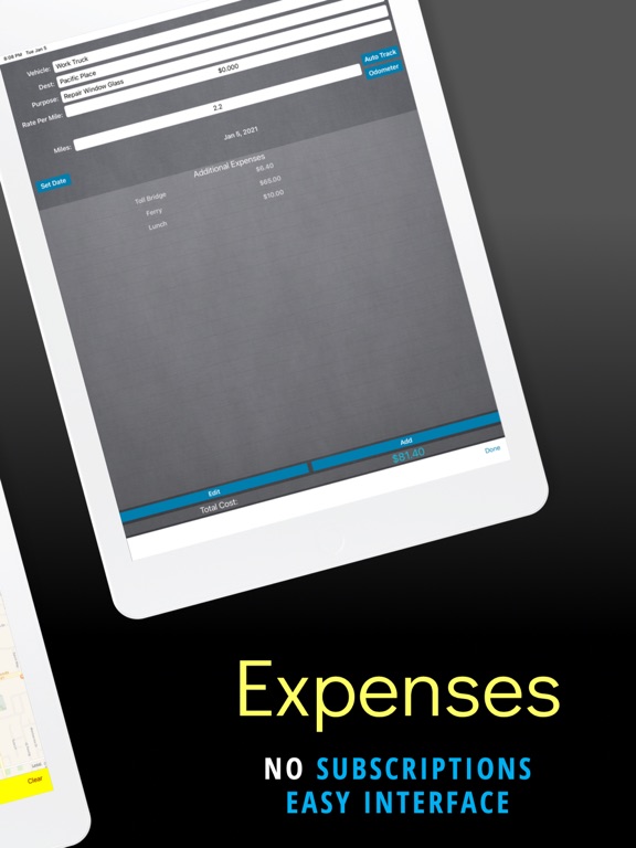 Mileage Expense Log & Tracker screenshot
