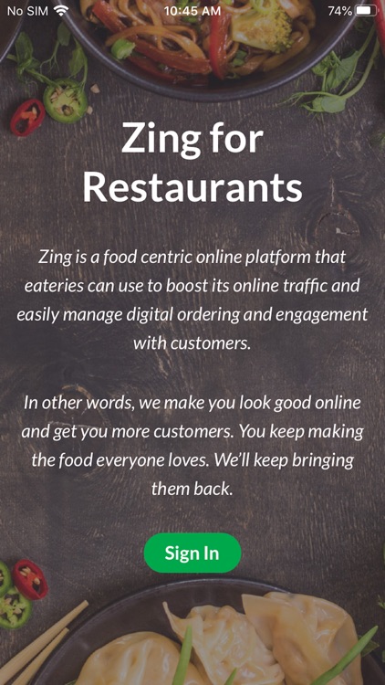 Zing For Restaurants