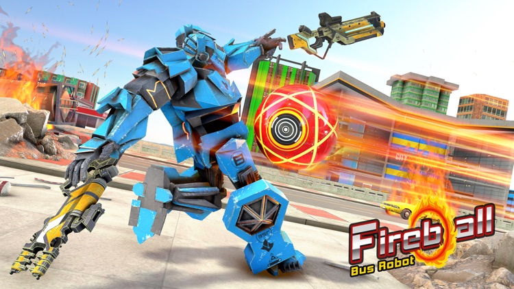 Ultimate Fireball Bus Robot