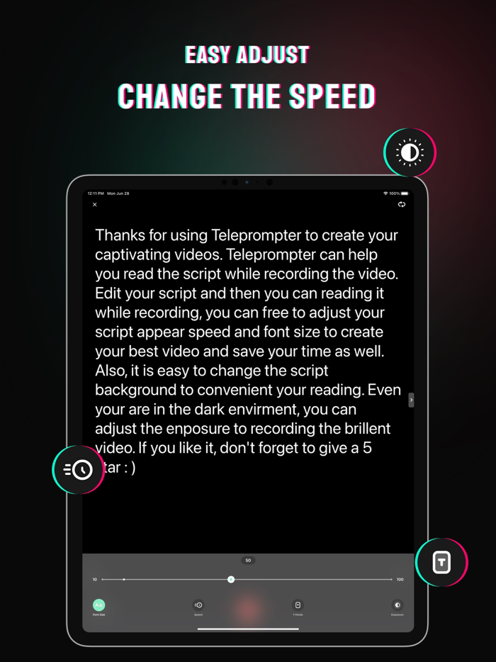 Teleprompter - Video Caption