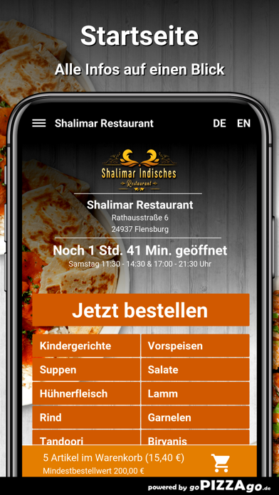 Shalimar Restaurant Flensburg screenshot 2